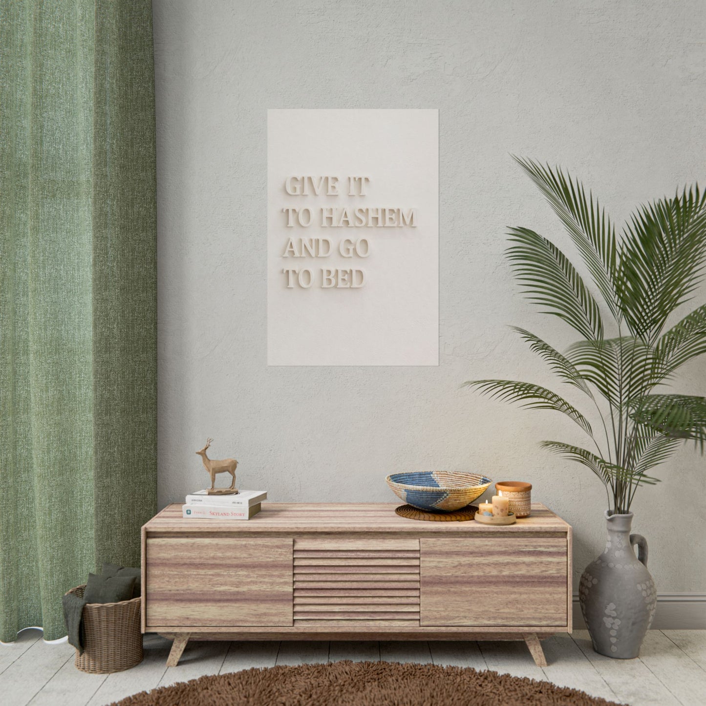 Rolled Posters - Give It To Hashem And Go To Bed.