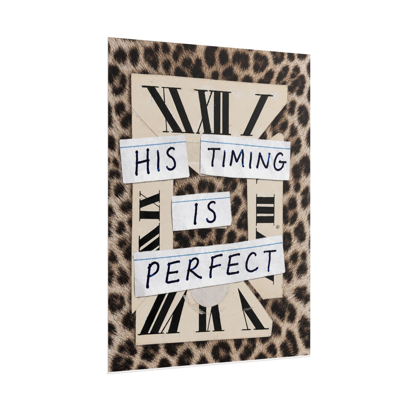 Rolled Poster — "His Timing Is Perfect"