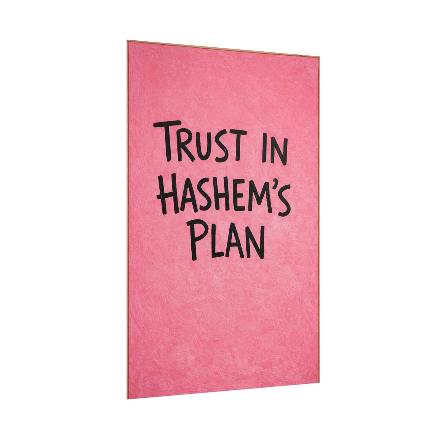Trust in Hashem's Plan Poster